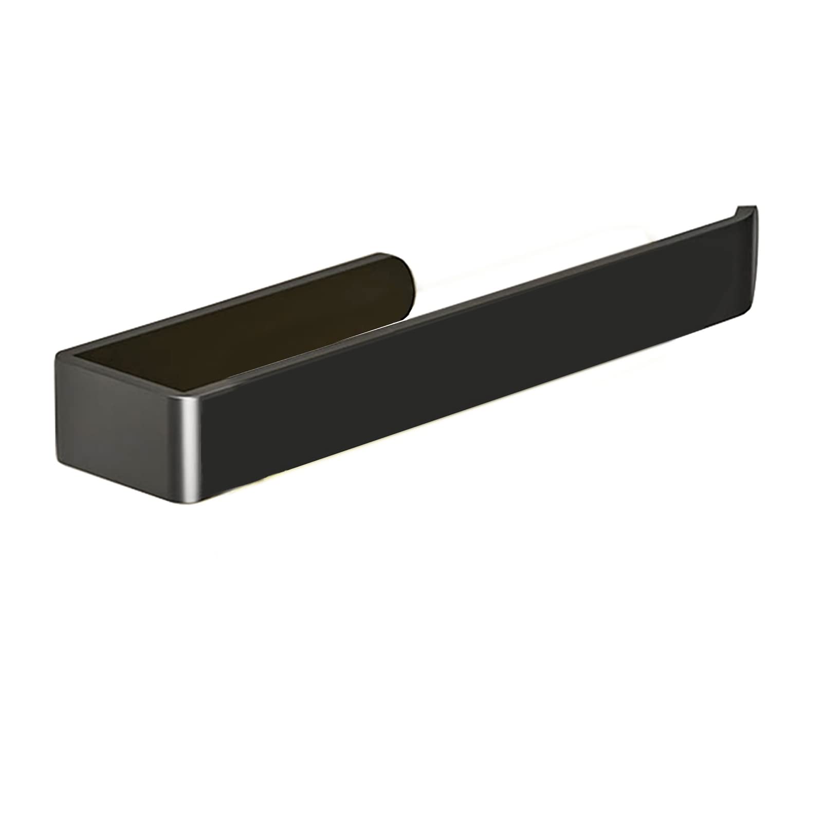 Towel Rail Wall Mounted, Black Self Adhesive Towel Rail, Aluminum Towel Rack for Bathroom, Kitchen, Toilet, No drilling Wall Towel Rack - 33 cm