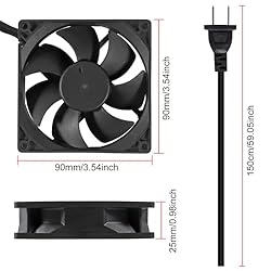 UMLIFE 1PCS AC Power Axial Fan 110V 120V 9025 90mm