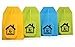 Tea Infuser 4 Pack Butler in the Home® Silicone Tea Bag Water Infusers Strainer Loose Herbal Tea Leaf Filter in Blue Green and Yellow