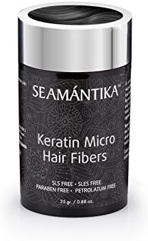 Hair Fibers Building Instantly Younger Look with Full, Thick Hair – Give Appearance of Instant Hair Growth – Conceal Male and Female Hair Loss for Immediate Anti Aging by SEAMANTIKA - .88 oz