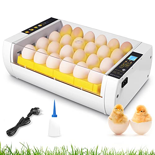 Egg Incubator, 24 Eggs Fully Automatic & Digital Incubator for Hatching