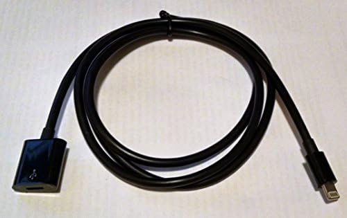3 Feet 8Pin Lightning Extension Cable For iPhone 6/6 Plus iPhone 5/5S/5C Male to Female - Black