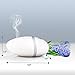 Essential Oil Diffuser Riverock V2 by Deneve® Aromatherapy Oil Spa Humidifier and Mister Ultrasonic - Perfect Decor Gift for a Peaceful Home Yoga Meditaion Workout or Office Space (White)