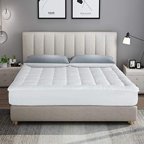 Cottonhouse Queen Mattress Pad Pillow Topper Cooling Soft Cotton Top