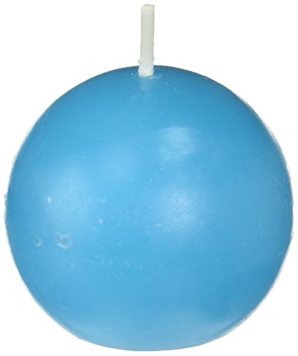 Zest Candle 12-Piece Ball Candles, 2-Inch, Turquoise
