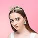 DcZeRong Queen 60 Birthday Tiara Women 60th Birthday Crown Gold Rhinestone Crystal Diamond Crown