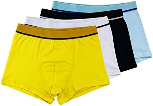 Little Boys Organic Cotton Boxer Brief Comfortable Seamless Pure Assorted Underwear Undies with Covered Elastic Waistband Size 150/7-10 Years