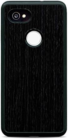 Carved | Google Pixel 2 XL | Luxury Protective Traveler Case | Unique Real Wooden Phone Cover | Rubber Bumper | Reconstituted Ebony