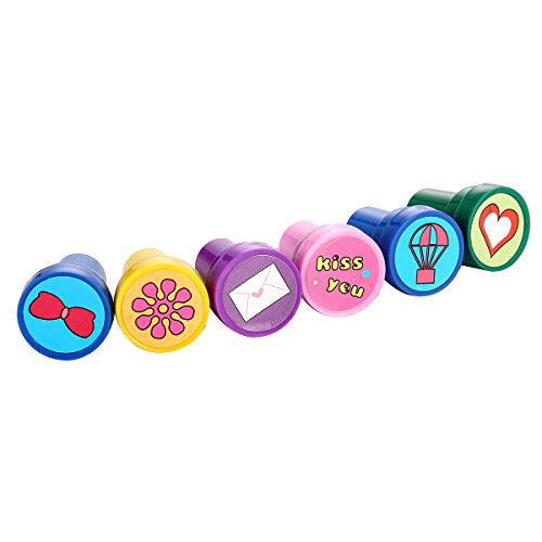Stamps for Kids, LUCKYBIRD Best Sell Kids Stamp Set/ Heart Toy Stamp/Plastic Stamps, 26 Count - Thumbnail 7