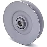 Phoenix Mfg. V-Groove Idler Pulley - 5'' Dia.- 5/8'' Bore - Steel