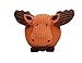 HuggLeHOUNDS Ruff-Tex Squeaky Tough Dog Chew Toy All Natural, Moose, Large