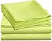 Clara Clark Bed Sheets Set, Full/Double, Lime Green