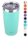 SUNWILL 20oz Tumbler with Lid, Stainless Steel Vacuum Insulated Double Wall Travel Tumbler, Durable Insulated Coffee Mug, Powder Coated Teal, Thermal Cup with Splash Proof Sliding Lid