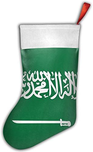 WEN7Q Flag Of Saudi Arabia Christmas Stockings Christmas Tree Decorations Christmas Gift Bags