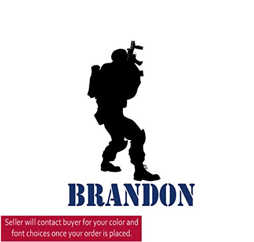 Soldier Decal Boys Personalized