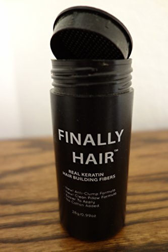 Hair Building Fibers 200 Grams 7 Oz. With Bottle By Finally Hair 50g4 (Medium Brown)