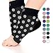 GO2 Compression Sock Ankle Sleeve Men Women - Best Plantar Fasciitis Arch Support, Injury Recovery, Injury Prevention - Relief from Joint Pain, Foot Pain, Swelling, Achy Feet (BW Plka Small)