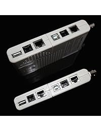 Optimal tienda 4 en 1 Network Cable Tester RJ45 RJ11 LAN USB BNC Cable Cat5 Cat6 Wire Tester