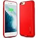 iPhone 6+ Plus/ 6S+ Plus Silicone Battery Case Ultra Slim NOHON 2800mAh Portable Extended Backup Charging Case/ Charger Cover for Apple 5.5 inch (Red)