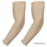 CompressionZ Compression Arm Sleeves Men Women - Basketball Tennis Running Lymphedema Fitness & Sport Recovery Elbow Sleeve UV Protection Arm Warmers