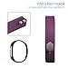 AK for Fitbit Alta Bands, Replacement Bands for Fitbit Alta/Alta HR with Metal Clasp（Purple,Large）