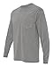 Comfort Colors C4410 Long-Sleeve Pocket T-Shirt - Grey - 'M
