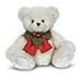 Bearington Hollister Hollybeary Christmas Teddy Bear, 15 Inch, White Teddy Bear Gifts for Kids