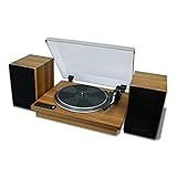 Toshiba Vinyl Record Player Turntable: 12” 3-Speed Bluetooth Turntables - Stereo Shelf Speakers