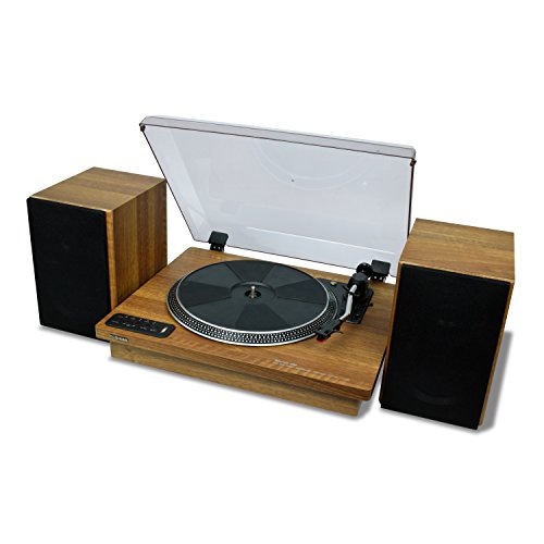 Toshiba Vinyl Record Player Turntable: 12 3-Speed Bluetooth Turntables - Stereo Shelf Speakers, Encoder