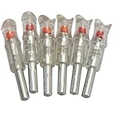 Jiexi HWYP Automatically Bow String Activated Lighted Crossbow Arrow Nocks Pack of 6