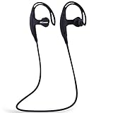 Ecandy Bluetooth 4.0 Earphone Portable Wireless Stereo Sports Bluetooth Headphones w/Microphone for iPhone, iPad,HTC, Samsung Galaxy ,LG ,Tablets and other Bluetooth Devices,Black