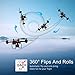SANROCK X105W Drones with Camera for Adults 720P HD WiFi Real-time Video Feed. Long Flying Time 17Mins, Altitude Hold, Gravity Sensor, Route Made, One Key Take Off/Landing, Great Gifts for Boys.