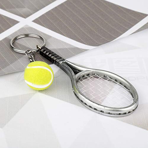 KINGSEVEN Tennis Shape Pendant Charm Keychain Keyring
