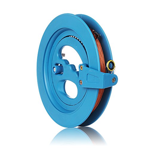 HappyToy Kite Reel Winder Kite String Handle Reel [Lock-on] with Line - 1000ft Durable String (Solid Blue) - Thumbnail 6