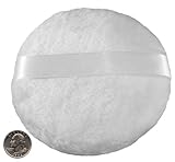 Just for Men! JUMBO 5.5 Inch (15cm) Powder Puff in a BLACK Satin Bag *SHIPS FROM THE USA*