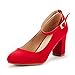 DREAM PAIRS Women's Demilee High Heel Chunky Pumps Shoes