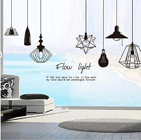 Kronleuchter Pvc Wandaufkleber Vinyl Diy Wandlampe Aufkleber Fur