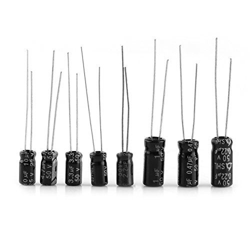 500pcs 24 Values Aluminum Electrolytic Capacitor Assorted Kit 10V~50V 0.1uF to 1000uF - Thumbnail 2