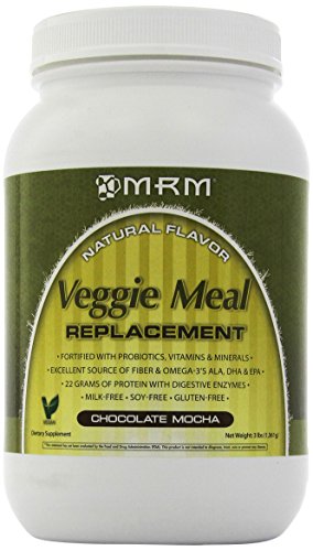 MRM - Veggie Meal Replacement, All Natural Meal in One Scoop, Vegan and Vegetarian Friendly, Gluten and Non-GMO Verified (Chocolate Mocha, 3 lbs)