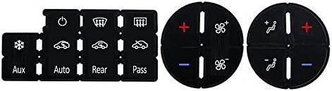 2 Pcs AC Dash Button Repair Kit For GM,Tahoe, Suburban, Avalanche, Silverado, Yukon, Denali, Acadia, Sierra &amp; Buick Enclave - Fix Ruined Faded A/C Controls For OEM Genuine General Motors Factory Part