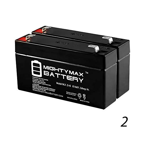 Mighty Max Battery 6V 1.3AH GE 600-1054-95R Simon XT Replacement Battery - 2 Pack brand product