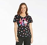 Cherokee Tooniforms Sweet Hello Kitty (KHWE) V-Neck print scrub top