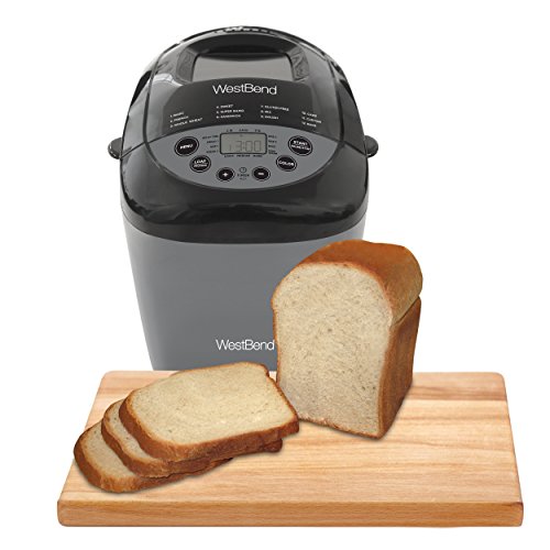 West Bend HiRise Bread Maker Programmable Horizontal Dual Blade with