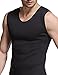 Hisweet Body Shaper for Men Tummy Neoprene Slimming Tank Top Vest Weight Loss Gym Shirt for Workout M