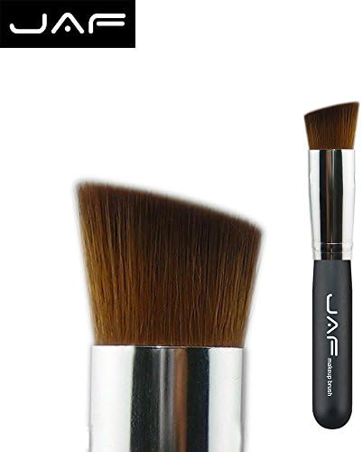 Professional Angled Contour Brush Foundation Blush Brushes Liquid Kabuki Makeup Brush Cosmetics Tool Angled Brush 16sbya (Black)
