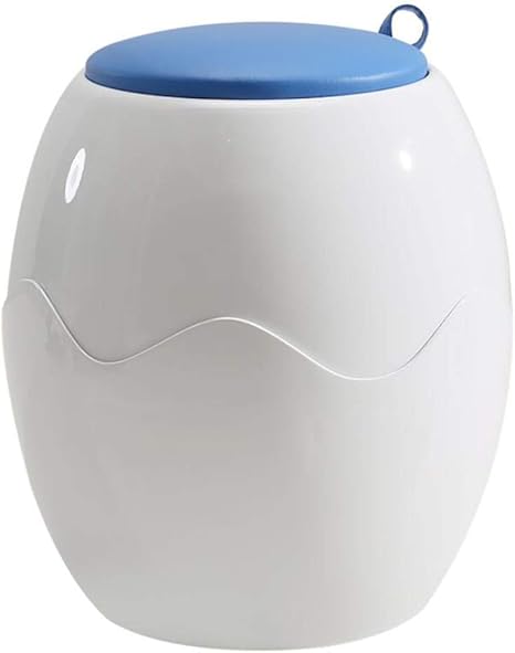 AJH Ottomans Runder Hocker , ABS White Paint Shell