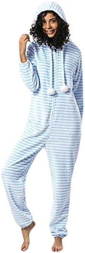 Gallity Women Girls Onesies Pajamas Cosplay Outfit Costume Romper Homewear Playsuit Jumpsuit Clothing (XL, White)