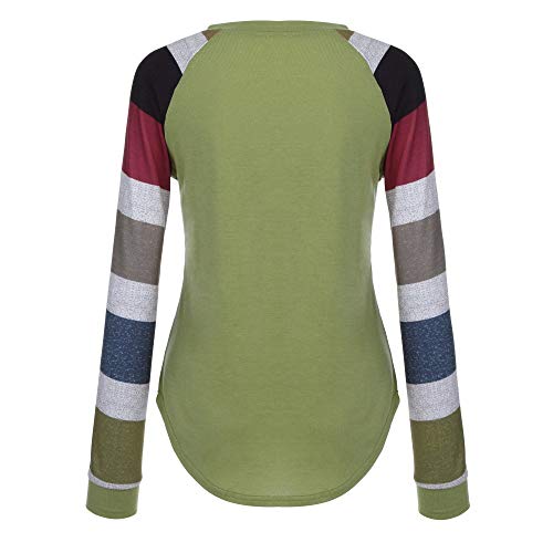 image for GOVOW Black and White Embroidery Stripe Long Sleeve Shirt Women Casual