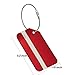 Aluminum Luggage Tag for Luggage Baggage Travel Identifier by LKERLAN (Red 2pcs)