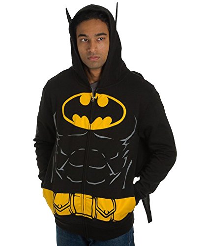 UPC 887439428663, Batman Suit Up Hoodie with Cape Mens Hoodie L